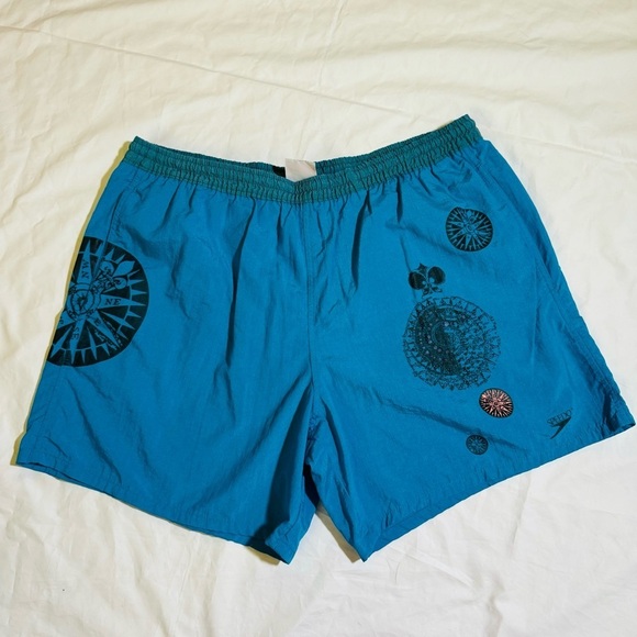 Speedo Men's Trunks Vintage Nylon Size Large Has Pockets ! - Picture 14 of 16